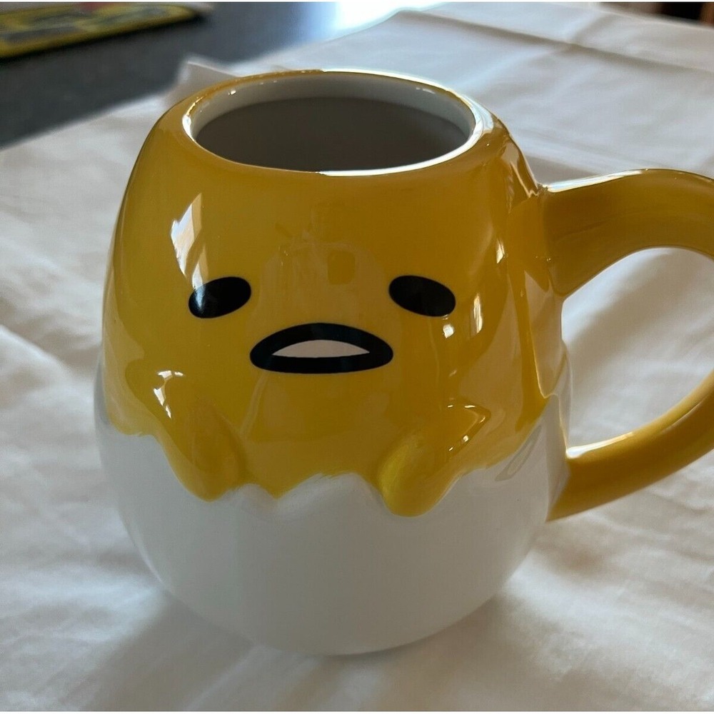 Gudetama egg Coffee Mug Large Ceramic 20oz 4 1/2"